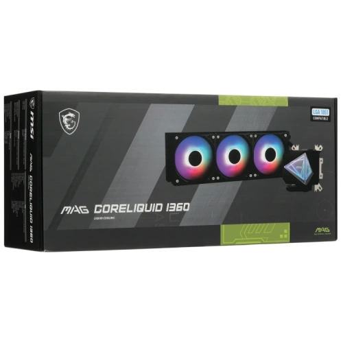 Система жидкостного охлаждения для процессора MSI MAG CORELIQUID I360 ARGB Black (306-7ZW8A11-C24)