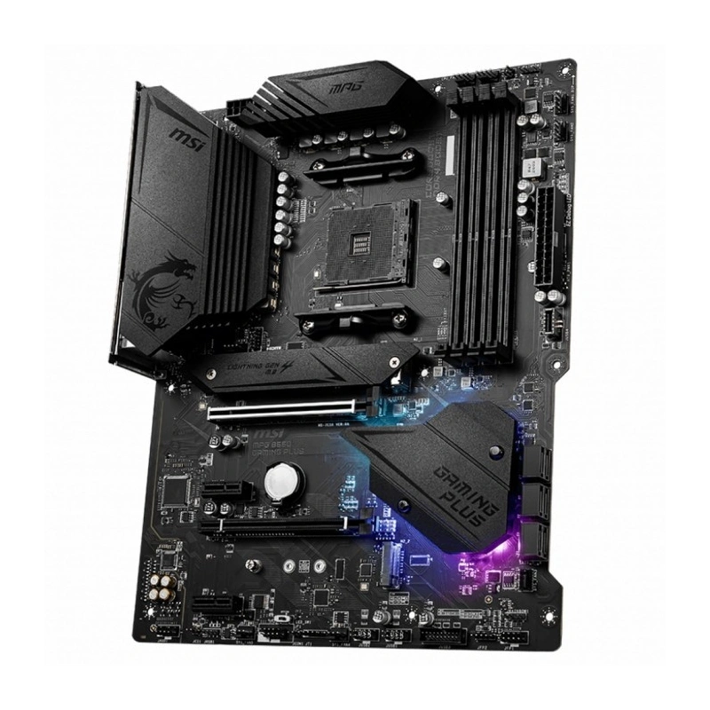 Материнская плата MSI MPG B550 GAMING PLUS 2 x кабель SATA, документация