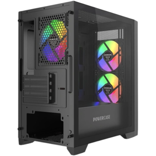 Компьютерный корпус Powercase ALISIO Micro Z3B ARGB V2 ARGB Black (CAMZB-A3-V2)