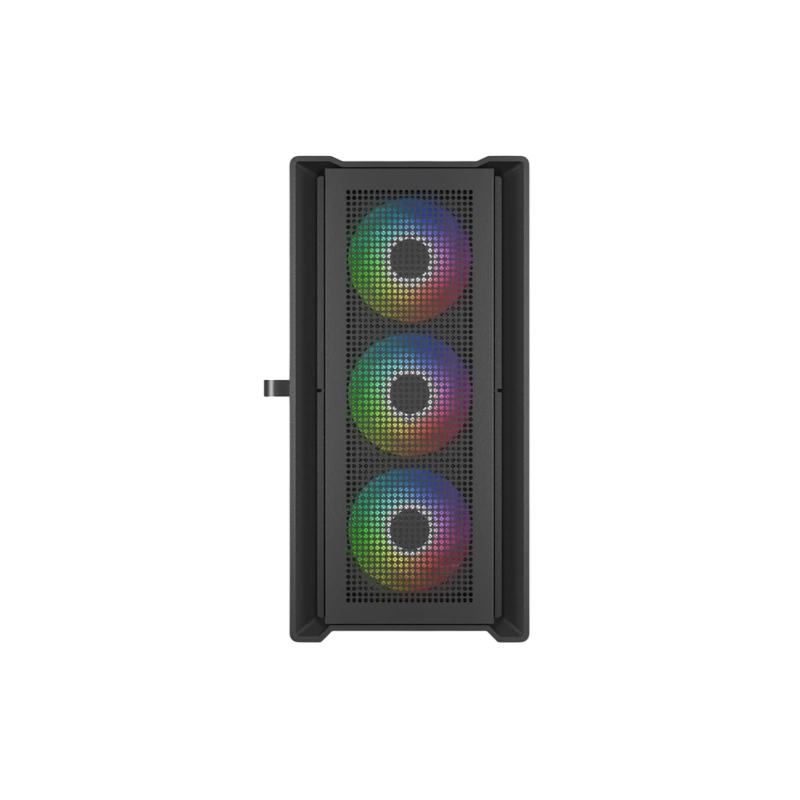 Компьютерный корпус Powercase ALISIO Micro X4B V2 TG ARGB Black (CAMCXB-A4)