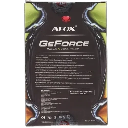 Видеокарта AFox (AF210-1024D2LG2) GeForce GT 210 1GB