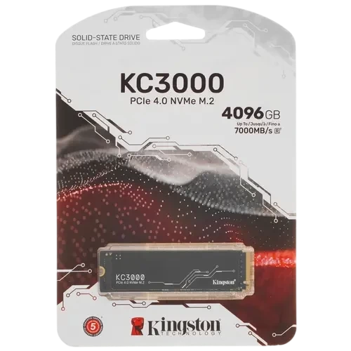 Твердотельный накопитель Kingston 4096 Gb KC3000 (SKC3000D/4096G) BOX