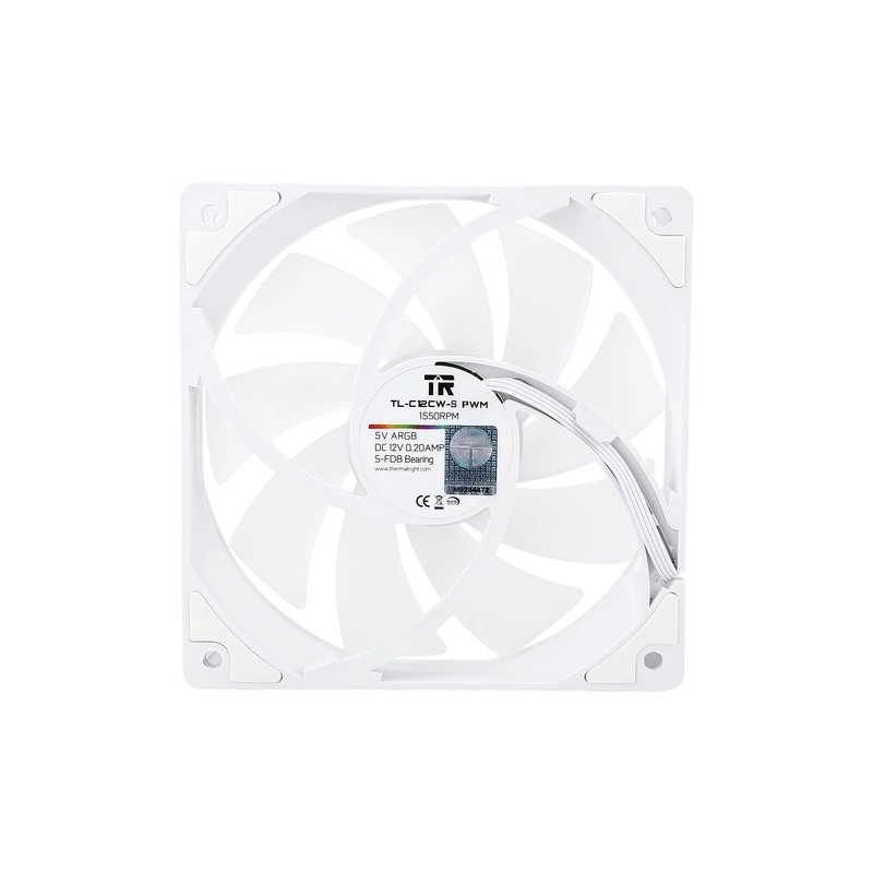 Вентилятор для корпуса Thermalright TL-C12CW-S ARGB White (TRTLC12CWS)