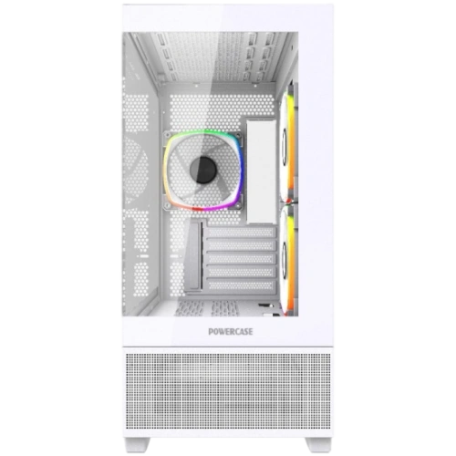 Компьютерный корпус Powercase Vision Micro M3W TG ARGB White (CVMMW-A3)