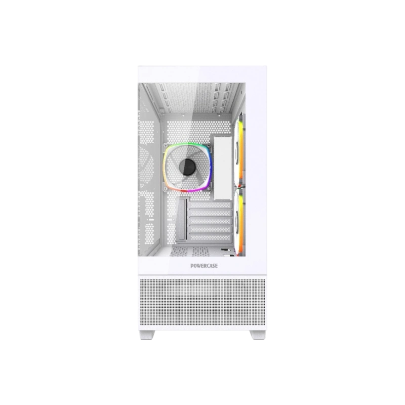 Компьютерный корпус Powercase Vision Micro M3W TG ARGB White (CVMMW-A3)