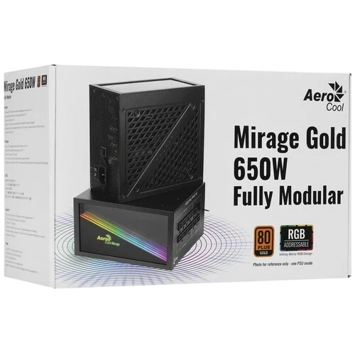 Блок питания Aerocool 650W Mirage Gold ARGB (4711099472581)