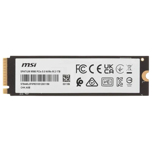 Твердотельный накопитель MSI 1000 Gb SPATIUM M560 (S78-440L0F0-P83) BOX