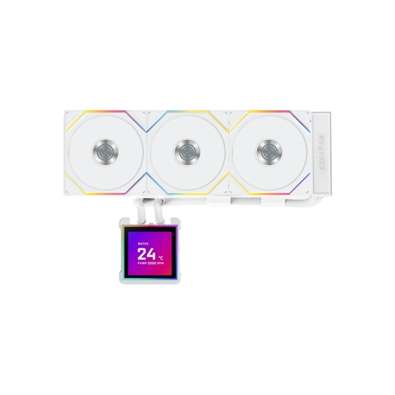 Система жидкостного охлаждения для процессора Lian Li HydroShift II LCD-S 360TL (GHS2LCDS36TW) White (G89.GHS2LCDS36TW.R0)