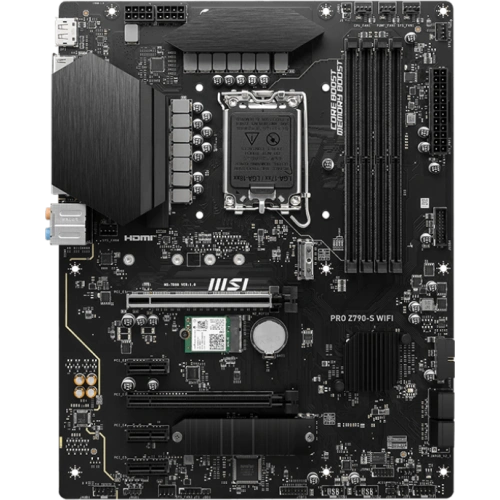 Материнская плата MSI PRO Z790-S WIFI 2 x кабель SATA, антенна Wi-Fi, документация, задняя планка, крепеж для разъема M.2