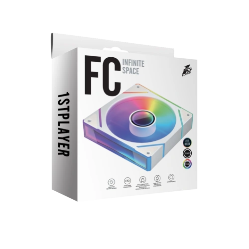 Вентилятор для корпуса 1STPLAYER FC(AP) ARGB White FC(AP)-WH-1IN1