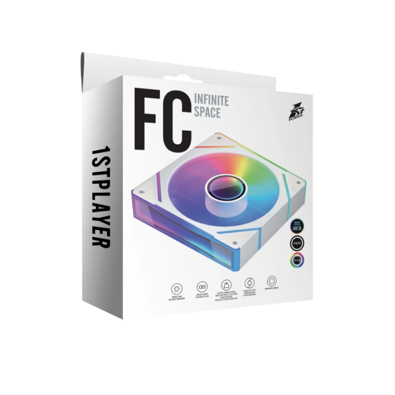 Вентилятор для корпуса 1STPLAYER FC(AP) ARGB White FC(AP)-WH-1IN1