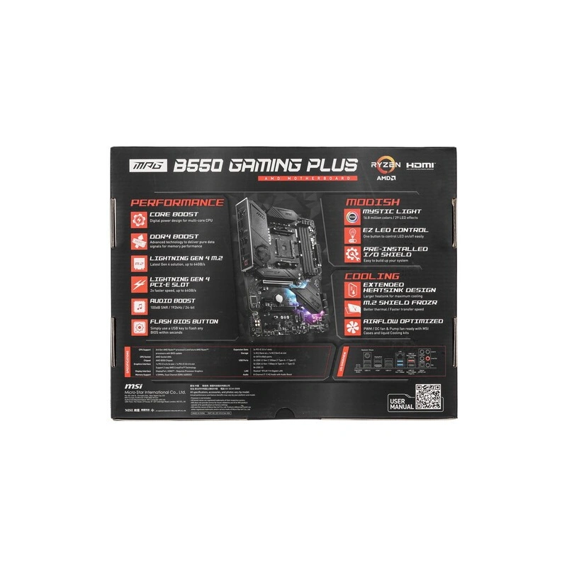 Материнская плата MSI MPG B550 GAMING PLUS