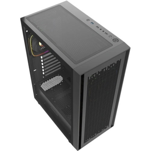 Компьютерный корпус Powercase ByteFlow V2 TG ARGB Black (CBFB-A4-V2)