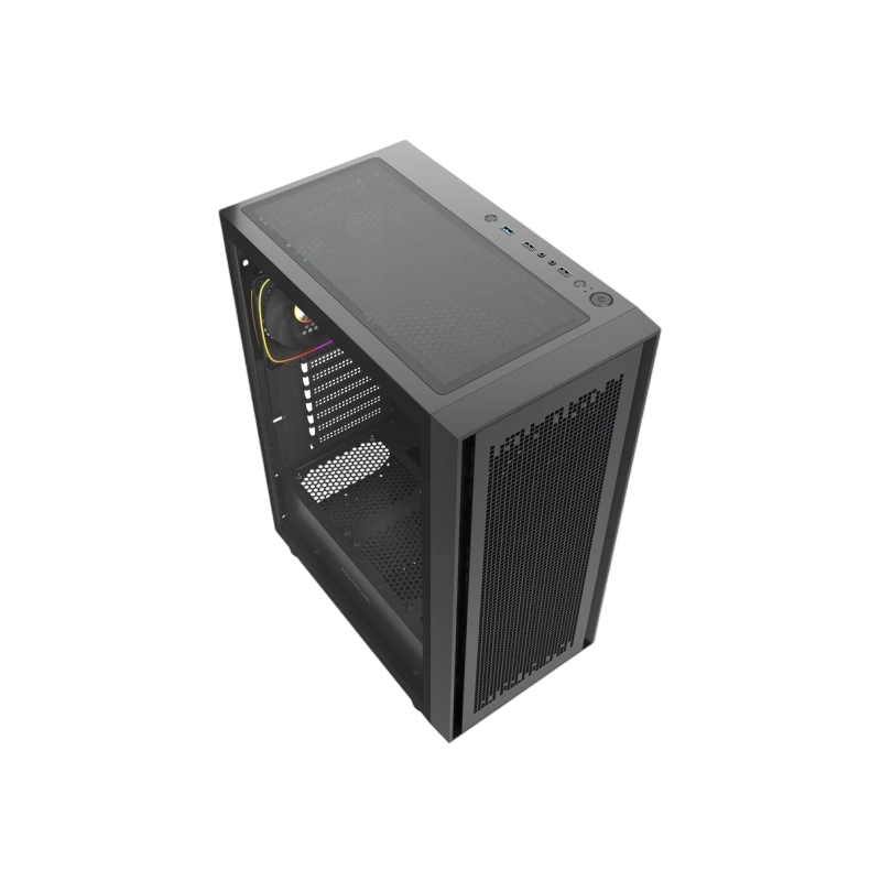 Компьютерный корпус Powercase ByteFlow V2 TG ARGB Black (CBFB-A4-V2)