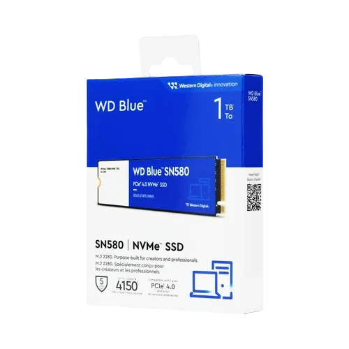 Твердотельный накопитель Western Digital 1000 Gb SN580 Blue (WDS100T3B0E)