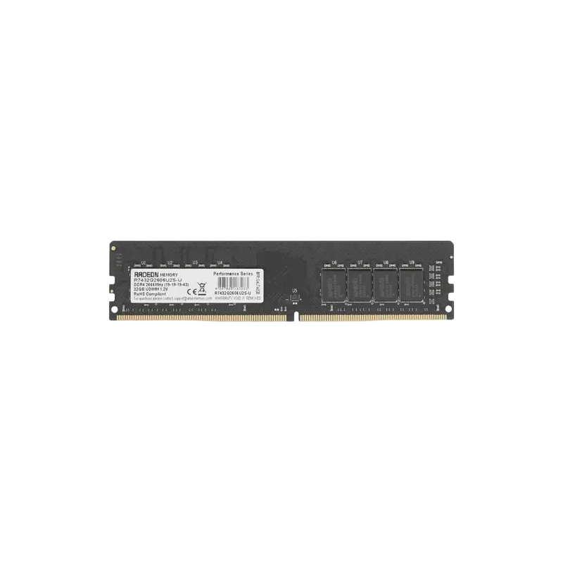 Оперативная память 32 Gb 2666 MHz AMD R7 GAMERS SERIES Black (R7432G2606U2S-U)