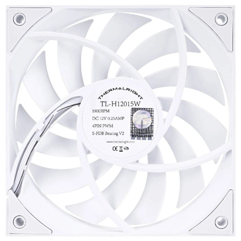 Вентилятор для корпуса Thermalright TL-H12015W White (TRTLH12015W)