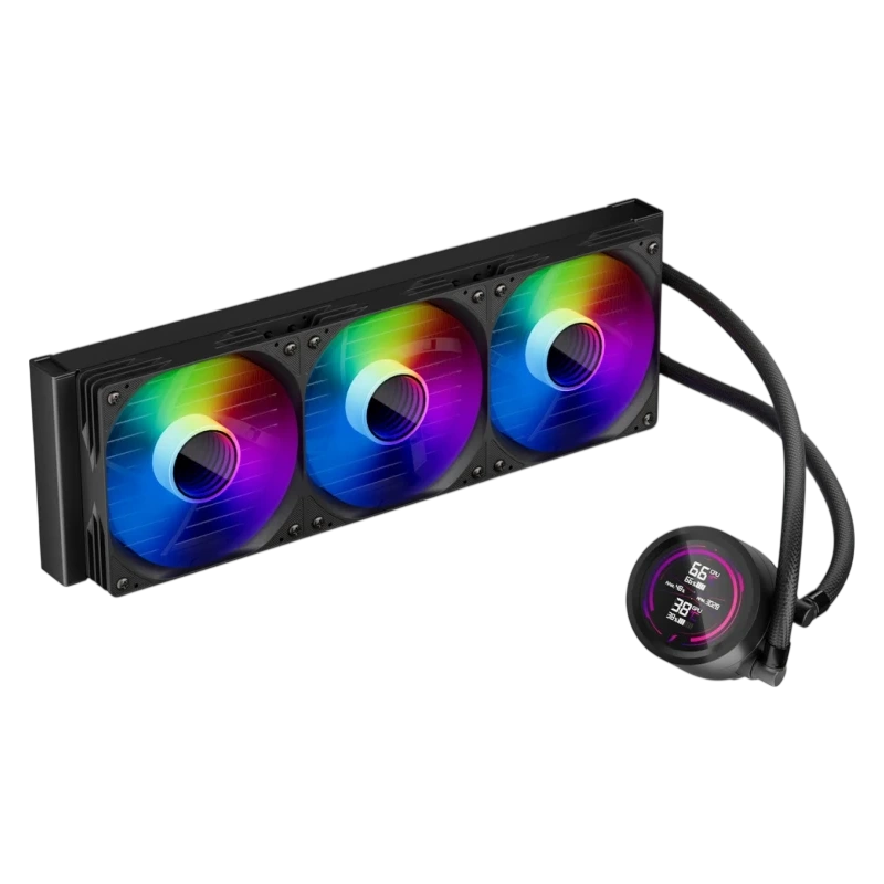 Система жидкостного охлаждения для процессора 1STPLAYER TS4 360 Display ARGB Black (TS4-360-BK)