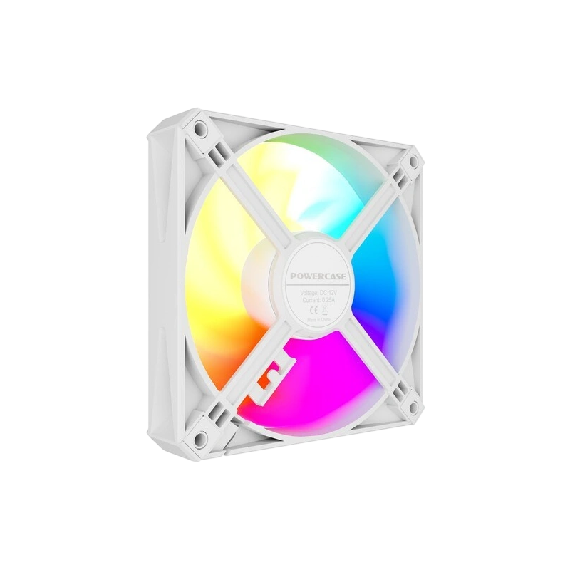 Вентилятор для корпуса Powercase (M56-12W ARGB) White комплект крепежа