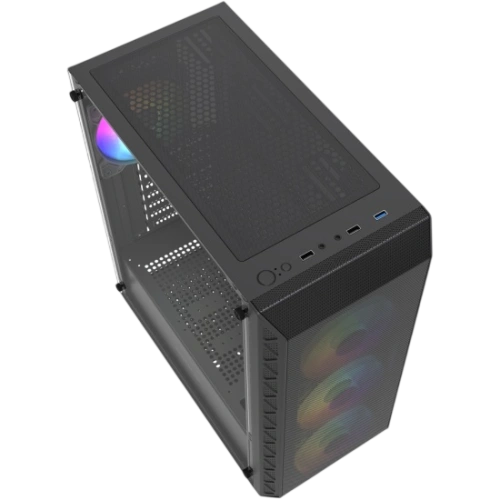 Компьютерный корпус Powercase Mistral S4B TG ARGB Black (CMSB-A4)