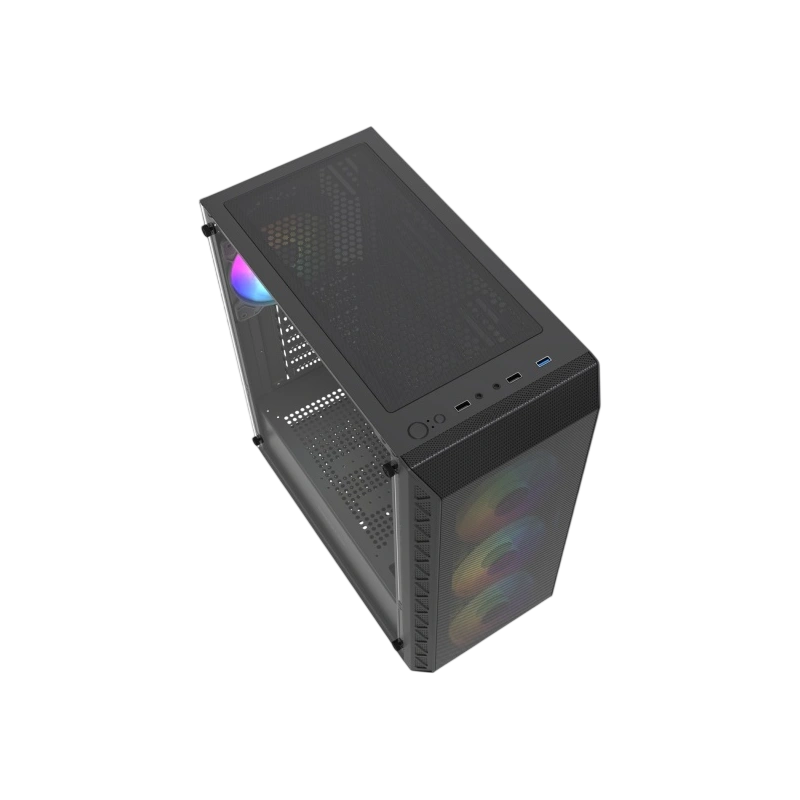 Компьютерный корпус Powercase Mistral S4B TG ARGB Black (CMSB-A4)