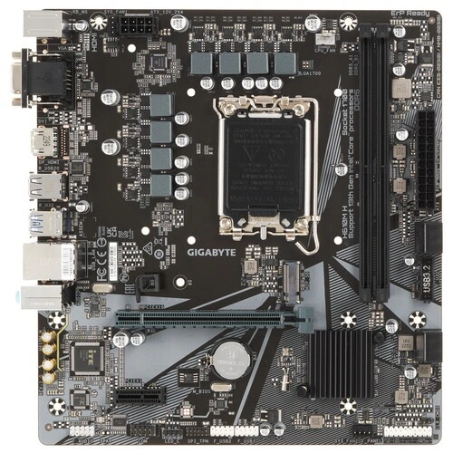 Материнская плата Gigabyte H610M H 2 x кабель SATA, документация, задняя планка