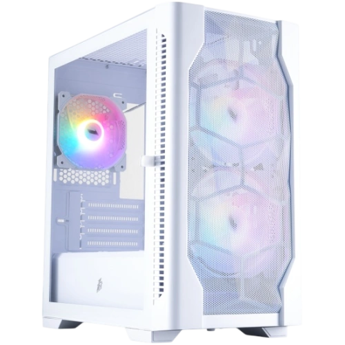 Компьютерный корпус 1STPLAYER DK D4-M FRGB White (D4-M-WH-2F1P-W-1F1-W)