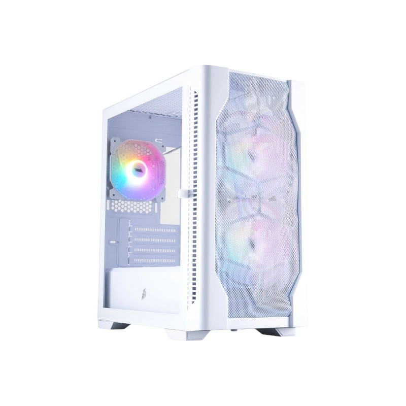 Компьютерный корпус 1STPLAYER DK D4-M FRGB White (D4-M-WH-2F1P-W-1F1-W)