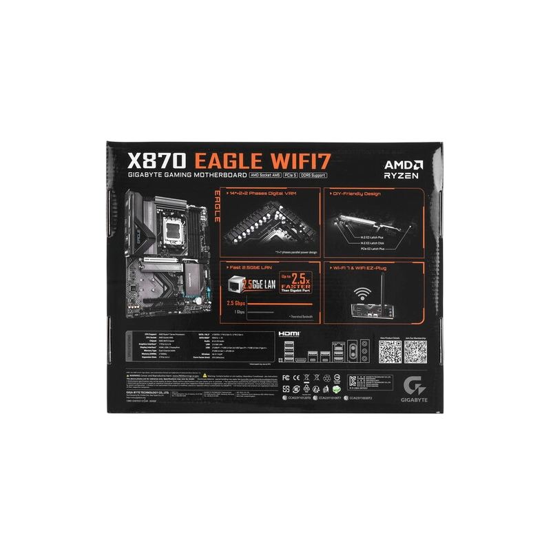 Материнская плата Gigabyte X870 EAGLE WIFI7