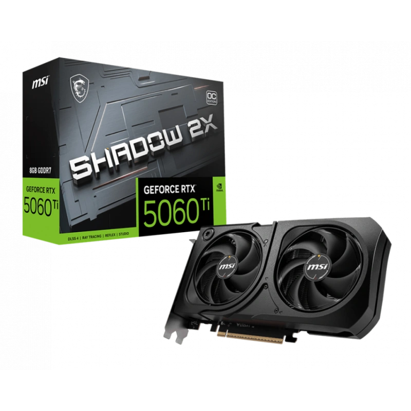 Видеокарта MSI (G506T-8S2CP) GeForce RTX 5060 Ti 8G SHADOW 2X OC PLUS