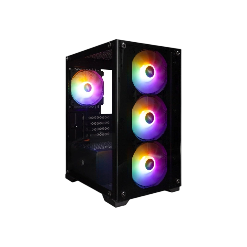 Компьютерный корпус 1STPLAYER FIREBASE X2-M FRGB Black (X2-M-BK-4F1)