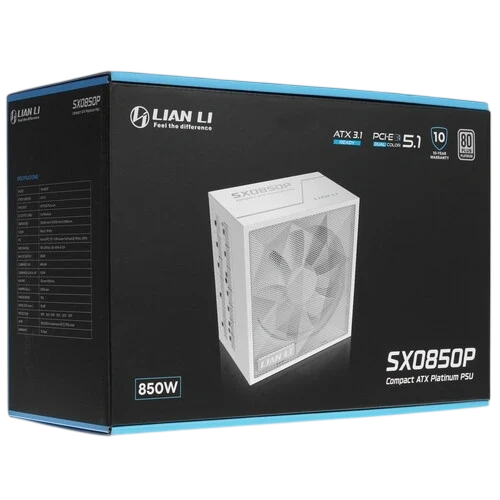 Блок питания Lian Li 850W SX0850P White (G9P.SX0850P.W000.RU) 16 Pin (PCIe 5.1 Connector Cable Details)