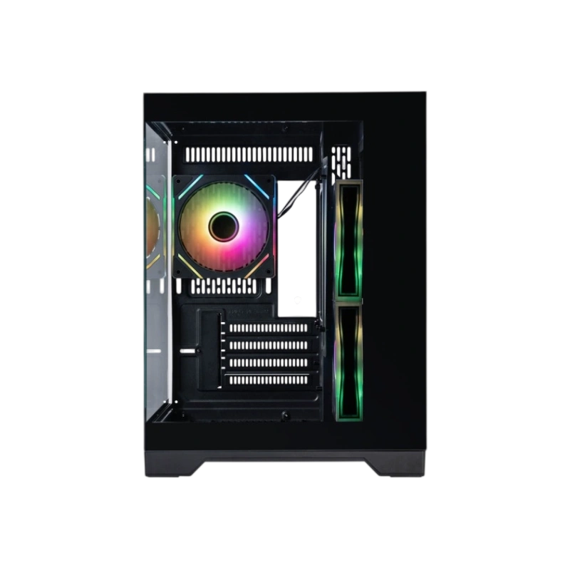 Компьютерный корпус 1STPLAYER MEGAVIEW MV5-TP ARGB Black (MV5-TP-BK-2FC7R-1FC7)