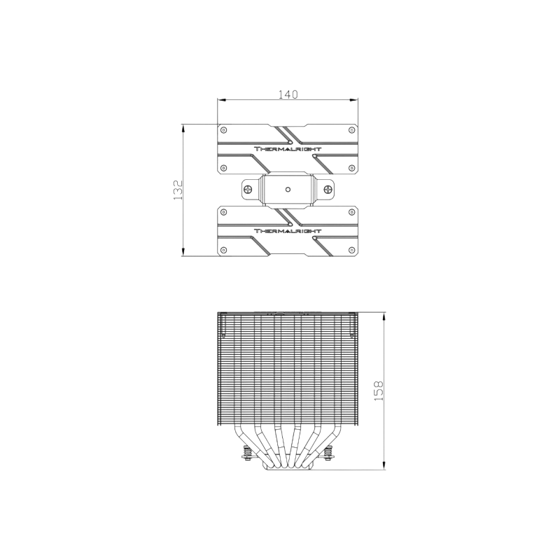 Кулер для процессора Thermalright Peerless Assassin 140 Black (TRPA140B)