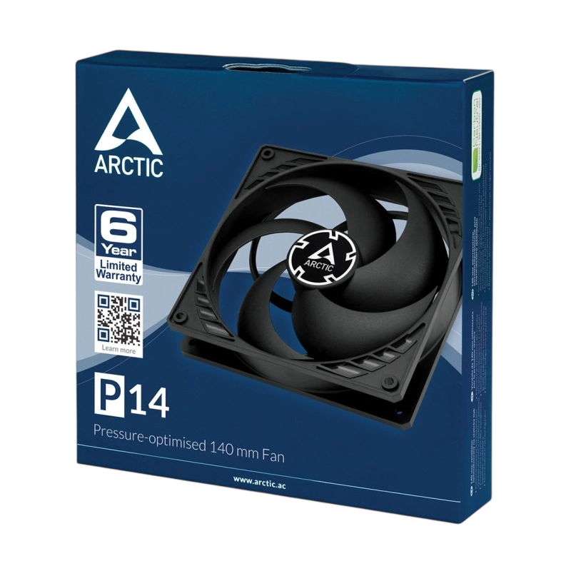 Вентилятор для корпуса Arctic Cooling ARCTIC P14 Black/Black ACFAN00123A документация, комплект крепежа