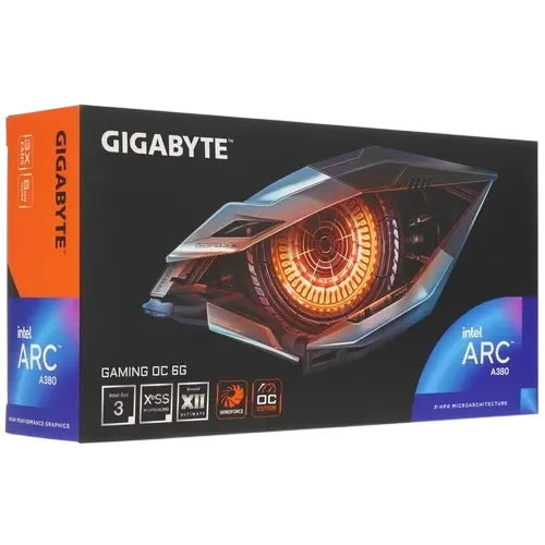 Видеокарта Gigabyte (GV-IA380GAMING OC-6GD) Intel Arc A380 6GB GAMING OC