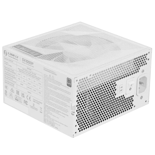Блок питания Lian Li 1000W SX1000P White (G9P.SX1000P.W000.RU) 16 Pin (PCIe 5.1 Connector Cable Details) документация, кабельные стяжки, комплект кабелей, комплект крепежа
