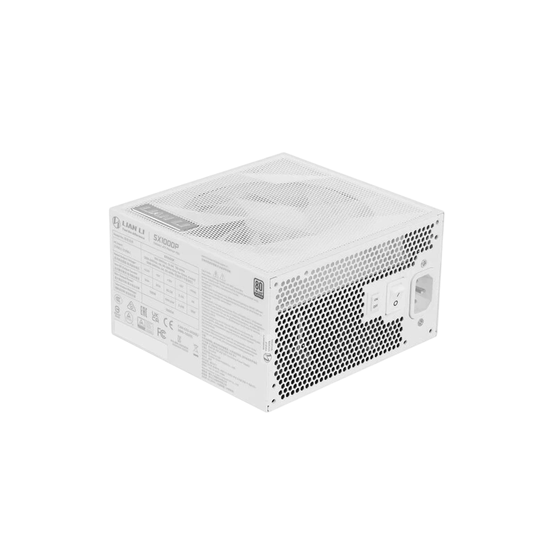 Блок питания Lian Li 1000W SX1000P White (G9P.SX1000P.W000.RU) 16 Pin (PCIe 5.1 Connector Cable Details) документация, кабельные стяжки, комплект кабелей, комплект крепежа