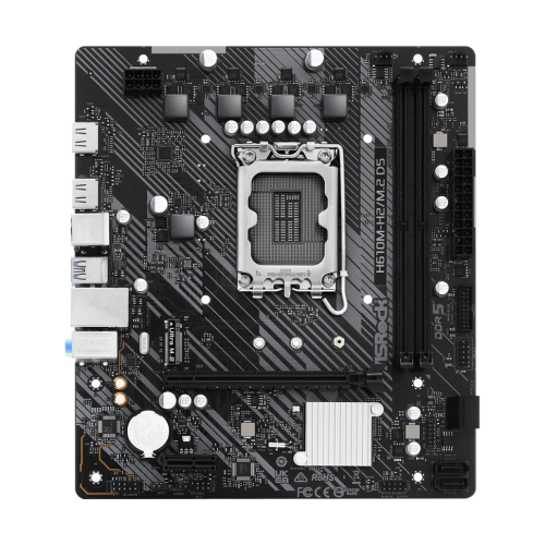 Материнская плата ASRock H610M-H2/M.2 D5 x кабель SATA, документация, задняя планка, крепеж для разъема M.2