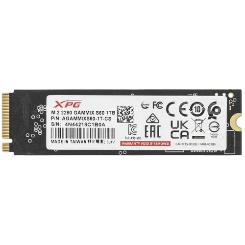 Твердотельный накопитель ADATA XPG 1000 Gb S60 Gray (AGAMMIXS60-1T-CS) BOX