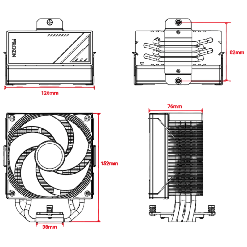 Кулер для процессора ID-COOLING FROZN A410 SE