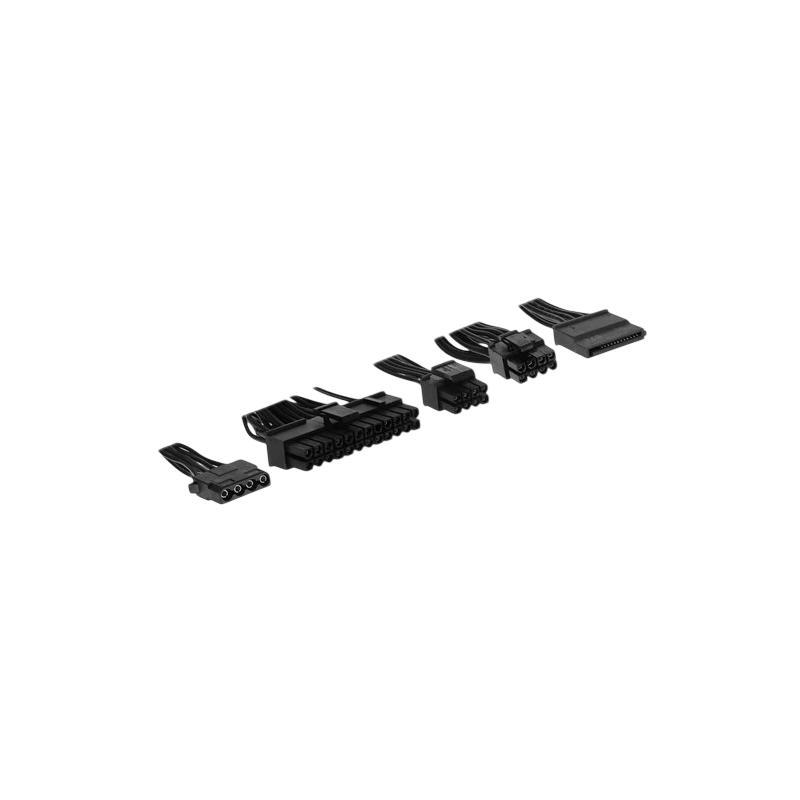 Блок питания Powercase 700W PW700 Black (PS-700W-DC) документация, кабельные стяжки, комплект крепежа
