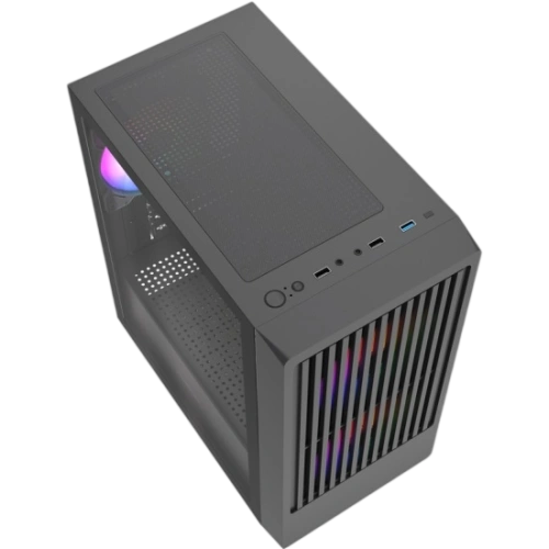 Компьютерный корпус Powercase Mistral SM07 TG ARGB Black (CMMSM07B-A3)