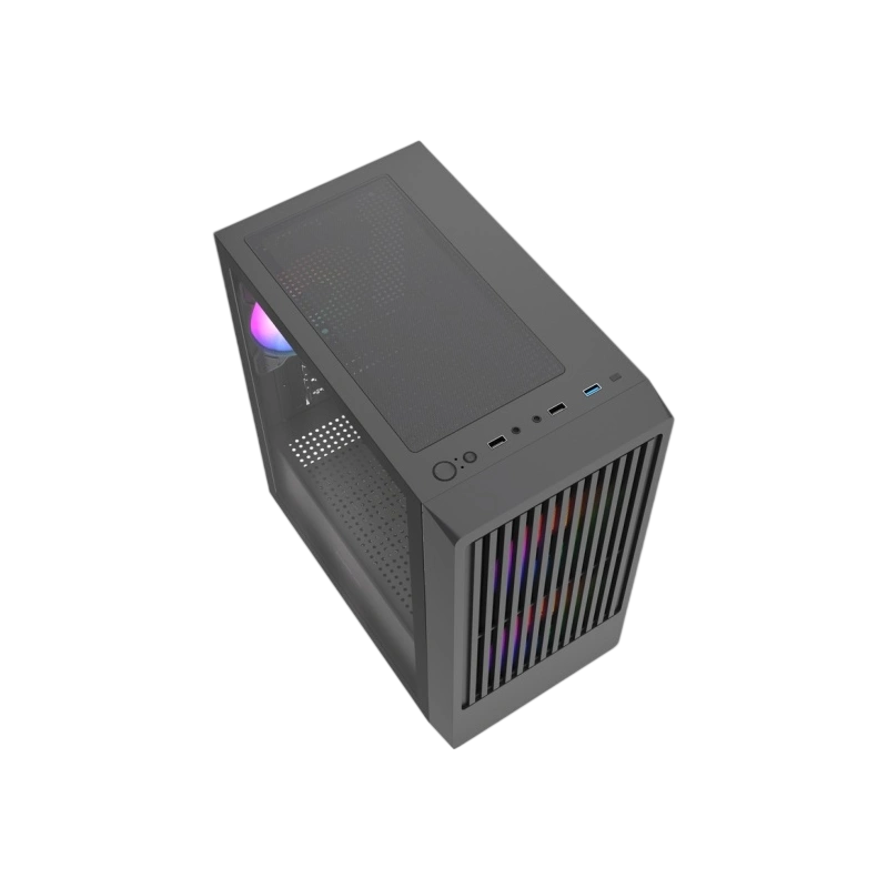 Компьютерный корпус Powercase Mistral SM07 TG ARGB Black (CMMSM07B-A3)