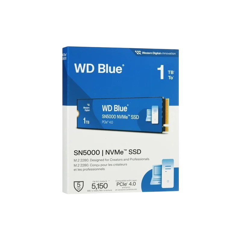 Твердотельный накопитель Western Digital 1000 Gb SN500 Blue (WDS100T4B0E) BOX