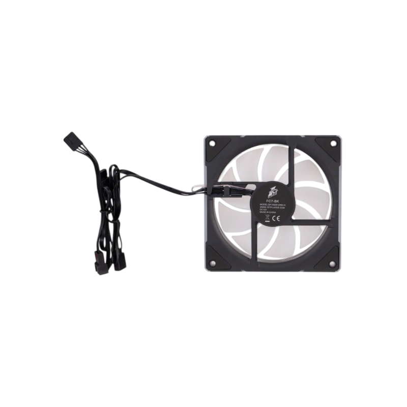Вентилятор для корпуса 1STPLAYER FC7 ARGB Black (FC7-BK-1IN1)