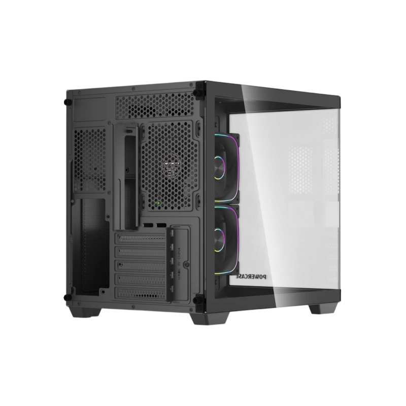 Компьютерный корпус Powercase Vision Micro M5CB TG ARGB Black (CVMM5CHB-A3)