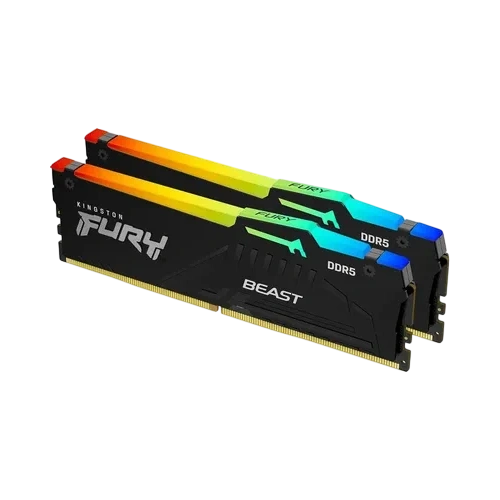 Оперативная память 32 Gb 6400 MHz Kingston FURY Beast RGB Black (KF564C32BBEAK2-32)