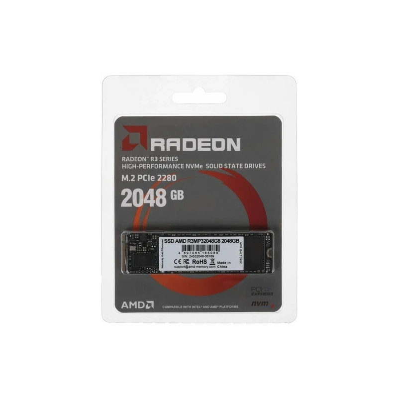 Твердотельный накопитель AMD 2000 Gb Radeon R3 Series (R3MP32048G8) BOX