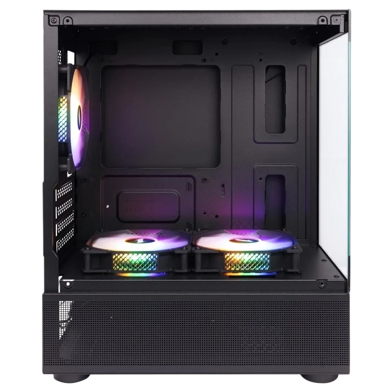 Компьютерный корпус 1STPLAYER MIKU Mi2-A LED Black (FP_Mi2-A-BK-2F1R-1F1)